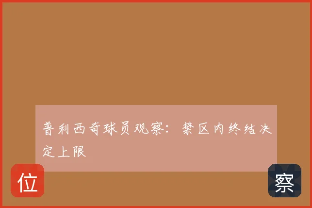 普利西奇球员观察：禁区内终结决定上限